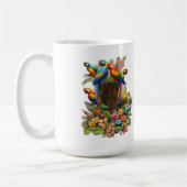 Mug Oiseaux tropicaux colorés et Plantes luxuriants (Gauche)