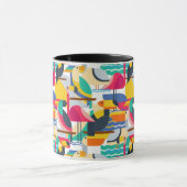 Mug Oiseaux tropicaux géométriques (Centre)