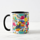 Mug Oiseaux tropicaux géométriques (Gauche)