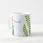 Mug Oiseaux tropicaux Perroquets et feuillage (Devant gauche)