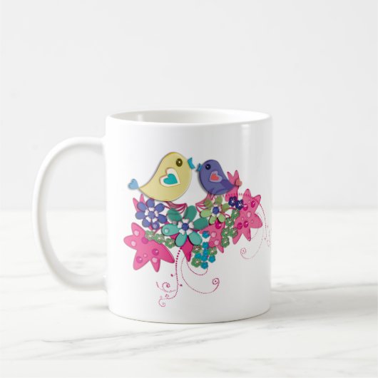 Mug Oiseaux, verre (Gauche)