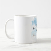 Mug Oiseaux volant ciel bleu nuages (Gauche)