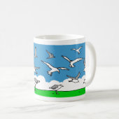 Mug Oiseaux volant en altitude (Devant droit)