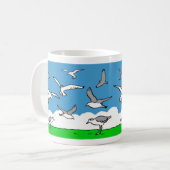 Mug Oiseaux volant en altitude (Devant gauche)
