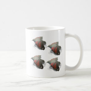 Mug Oiseaux volants vintage - Illustration botanique à