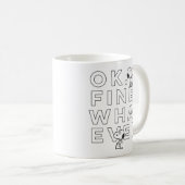 Mug "Ok. Bien. Peu importe." - Snoopy (Devant droit)