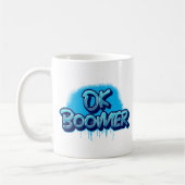 Mug Ok Boomer en Graffiti bleu (Gauche)