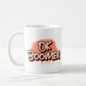 Mug Ok Boomer en Graffiti Rouge (Gauche)