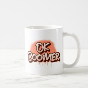 Mug Ok Boomer en Graffiti Rouge