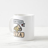 Mug Ok Mais Première Pizza (Devant gauche)