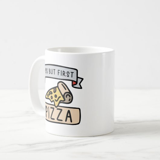 Mug Ok Mais Première Pizza (Devant gauche)