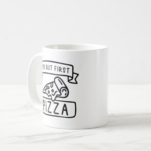 Mug Ok Mais Première Pizza (Devant gauche)