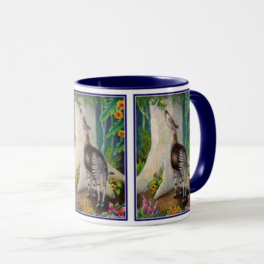 Mug Okapi dans la forêt tropicale (Devant droit)