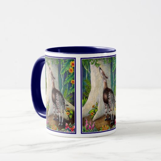 Mug Okapi dans la forêt tropicale (Devant gauche)