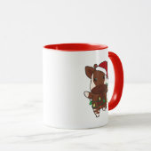 Mug Okapi Noël Animaux d'hiver Vacances Okapis (Devant droit)