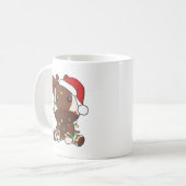 Mug Okapi Noël Animaux d'hiver Vacances Okapis (Devant gauche)