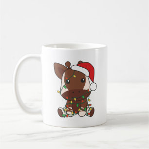 Mug Okapi Noël Animaux d'hiver Vacances Okapis