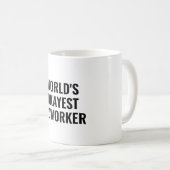Mug Okayest Coworker Funny Collègue Appréciation (Devant droit)