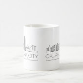 Mug Oklahoma City| Ligne Skyline Stylisée Ville (Centre)