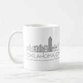 Mug Oklahoma City| Ligne Skyline Stylisée Ville (Gauche)