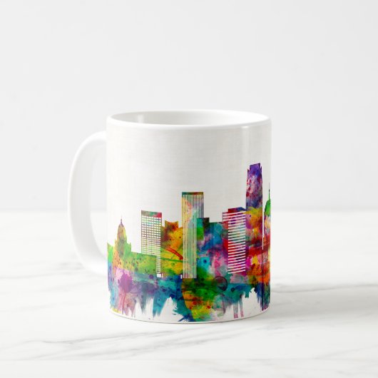 Mug Oklahoma City Oklahoma Skyline (Devant gauche)