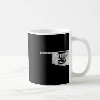 Mug Oklahoma Disc Golf État Avec Panier Distressed Gr