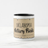 Mug Oklahoma Notaire Public Soll Feather Quill (Centre)