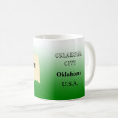Mug - Oklahoma State Map avec la ville (Devant droit)