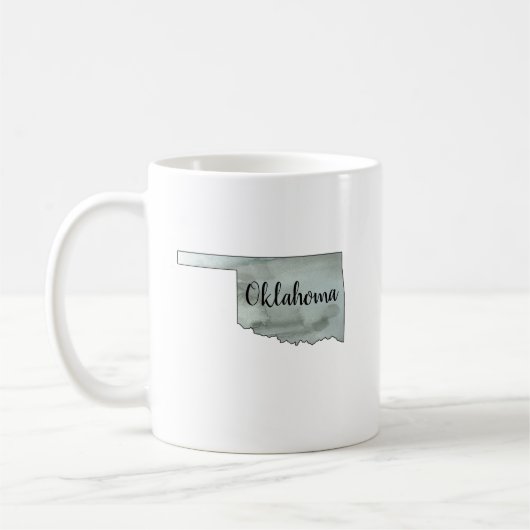 Mug Oklahoma State Outline Peinture (Gauche)