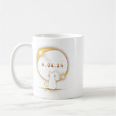 Mug Oklahoma Total Éclipse Solaire 2024 Cat Éclips Sol (Gauche)