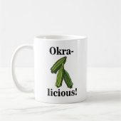 Mug Okra Vegetable Veggie Foodie (Gauche)