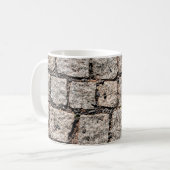 Mug Old cobble stone pattern at the streetabstract,anc (Devant gauche)