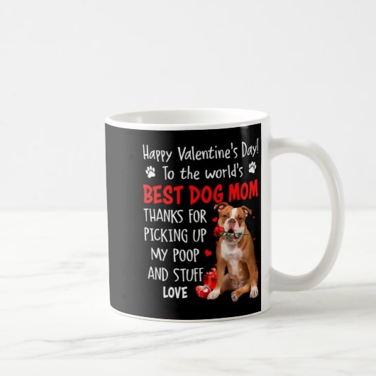 Mug Old English Bulldog Dog Mom Valentines Day Fu  (Droite)