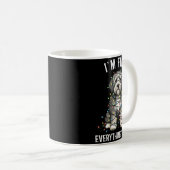 Mug Old English Sheepdog Christmas I'm Fine Everything (Devant droit)