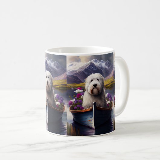 Mug Old English Sheepdog sur Paddle : Une aventure Pit (Devant droit)