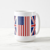 Mug Old Glory et Union Jack Flags. (Devant droit)