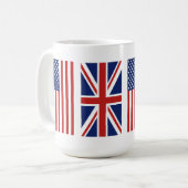 Mug Old Glory et Union Jack Flags. (Devant gauche)