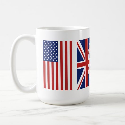 Mug Old Glory et Union Jack Flags. (Gauche)