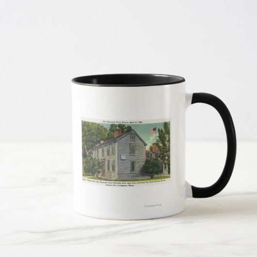 Mug Old Hancock Clark Vue de la maison, Paul Revere Ro (Droite)