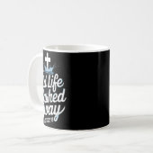 Mug Old Life Washed Water Baptism Bible Verse Christia (Devant gauche)