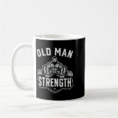 Mug Old Man Strength Funny Gym Motivation Workout Gift (Gauche)