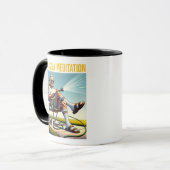 Mug Old School Man Watering Lawn Tee (Devant gauche)