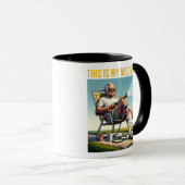 Mug Old School Man Watering Lawn Tee (Devant droit)