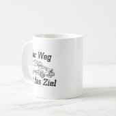Mug Oldtimer 2cv Dessin de la ligne Ente (Devant gauche)