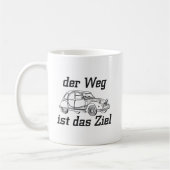 Mug Oldtimer 2cv Dessin de la ligne Ente (Gauche)