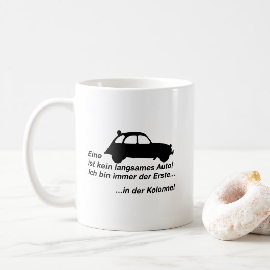 Mug Oldtimer 2cv Ente (Avec donut)