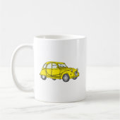 Mug Oldtimer 2cv Ente jaune (Gauche)