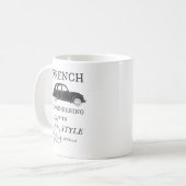 Mug Oldtimer 2cv French engineering (Devant gauche)