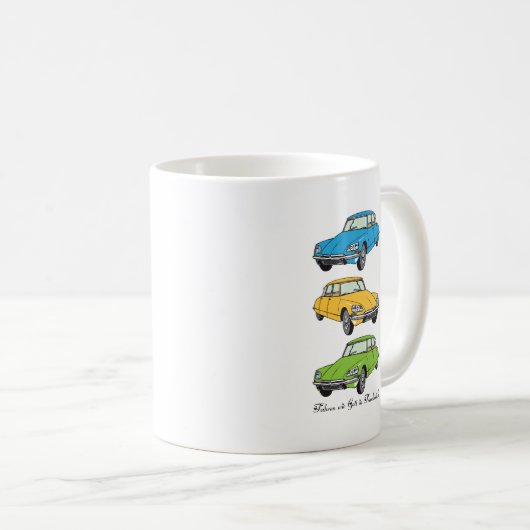 Mug Oldtimer Citroen DS19 (Devant droit)