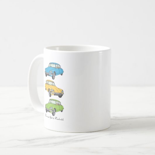 Mug Oldtimer Citroen DS19 (Devant gauche)